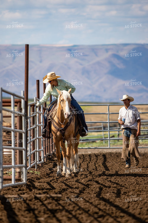 Female Rancher on Horseback 188121