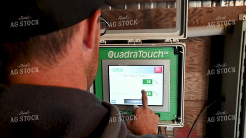 Farmer Testing Corn Moisture On-farm Storage - 466