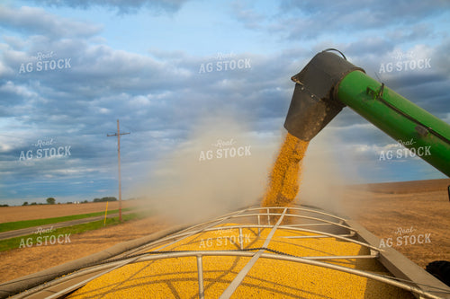 Grain Cart Unloading into Semi 25669
