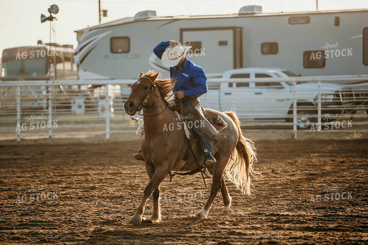Rancher on Horse 98007