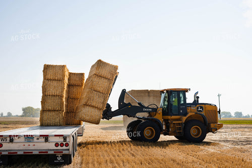 Loading Straw Bales 152343