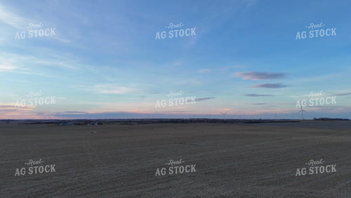 Fall Sunset Over Harvested Field 77309