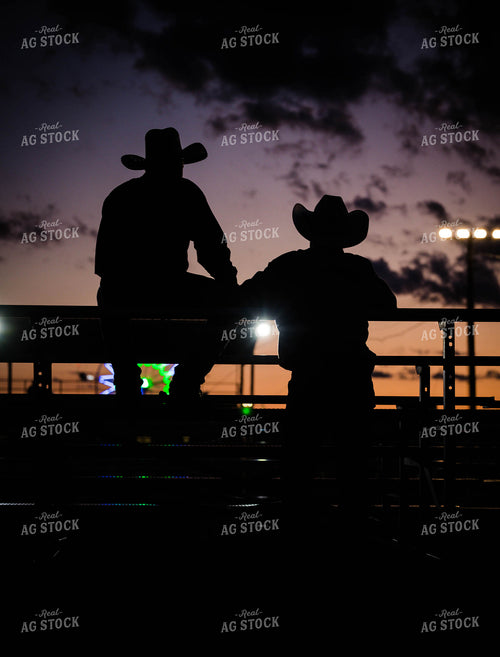Cowboys Leaning on Fence 219001