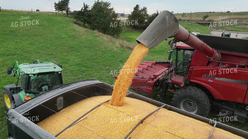 Aerial of Corn Harvest 268138