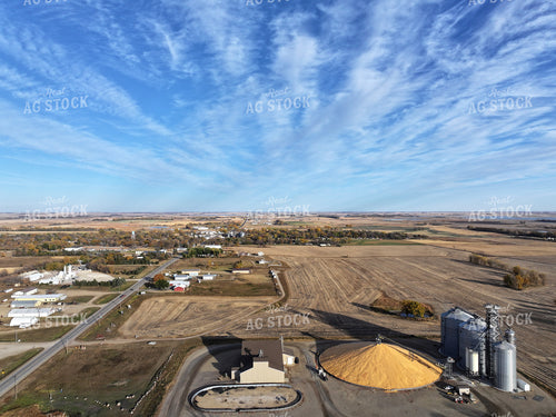 Aerial of Bunker Grain Storage 141201