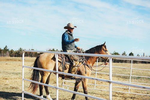 Rancher on Horseback 53084