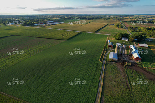 Aerial of Farmland in Summer 261078