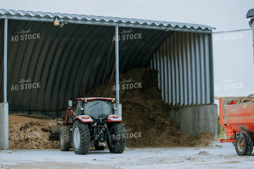 Tractor in Farmyard 77136