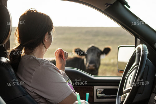 Female Rancher in Truck 155059