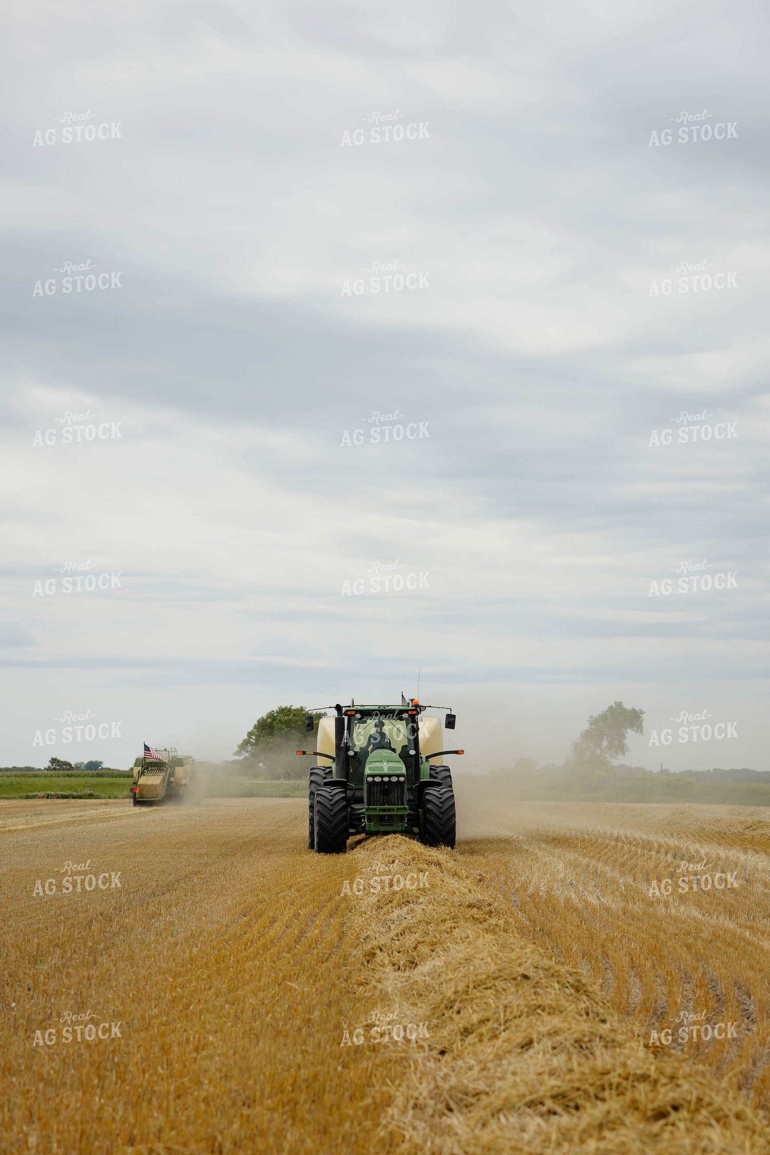 Baling Wheat Straw 296033