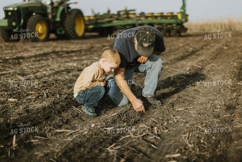 Checking Seed Depth with Farm Kid 8137