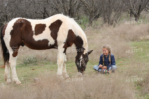 Ranch Kid with Horse 205021