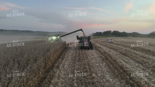 Aerial of Corn Harvest 149116