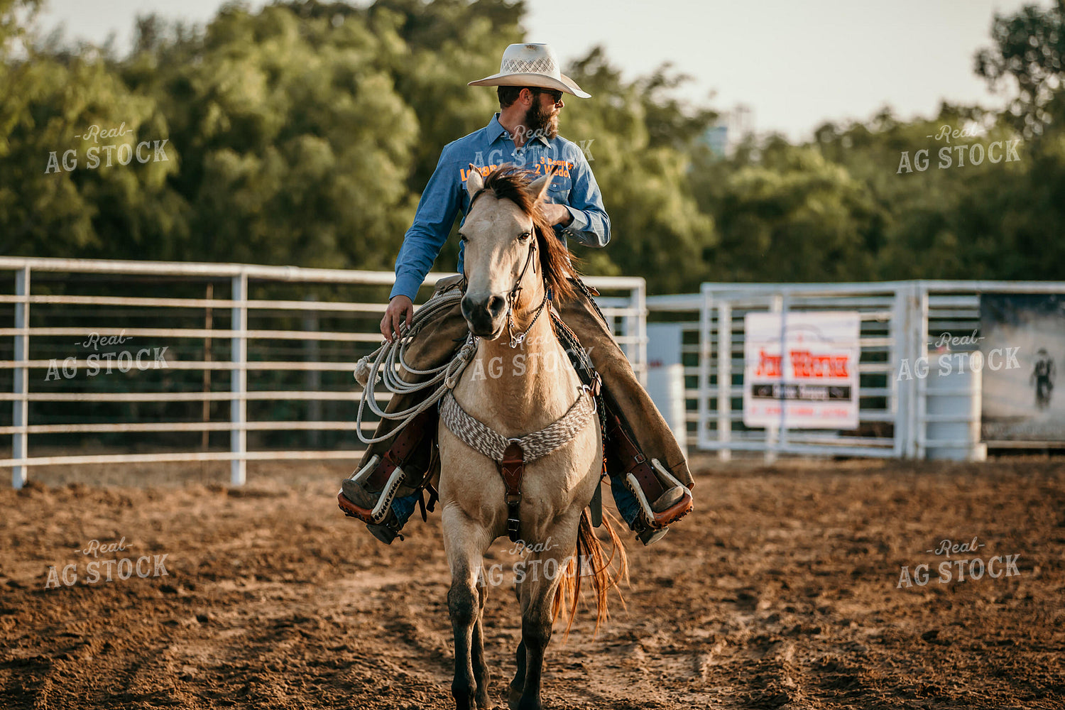 Rancher on Horse 98005