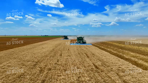 Aerial of Wheat Harvest 199069