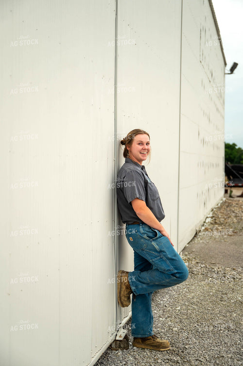 Female Farmer by Shed 115735