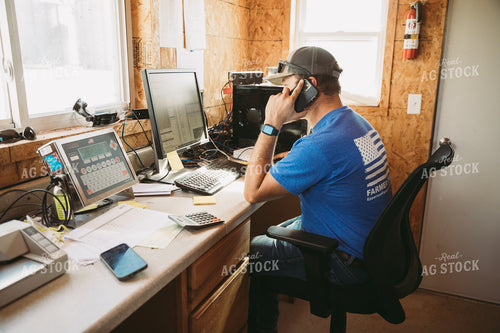 Male Farmer Talking on Phone 7019