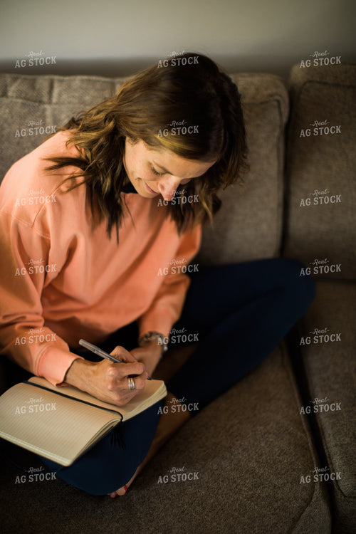Woman Writing in Notebook 5934