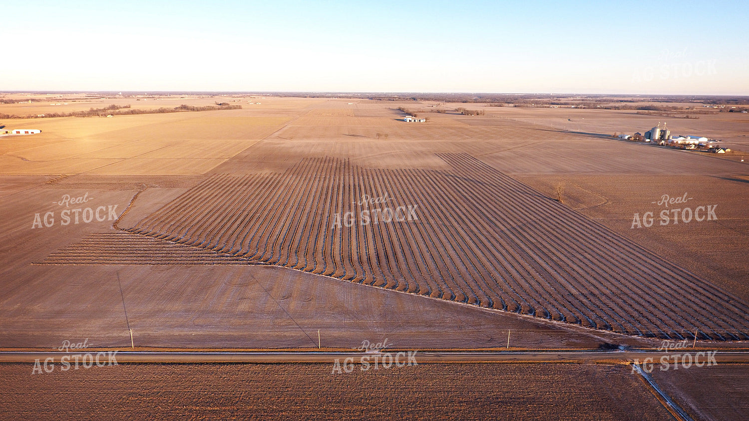 Aerial Freshly Tiled Field 100016