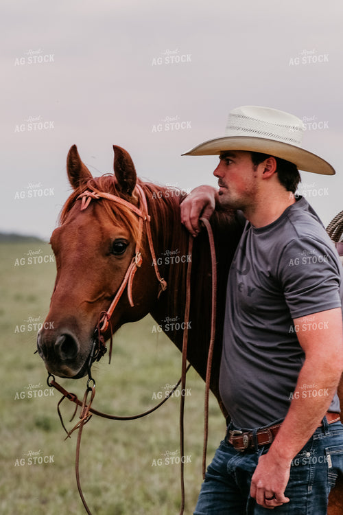 Rancher with Horse 64242
