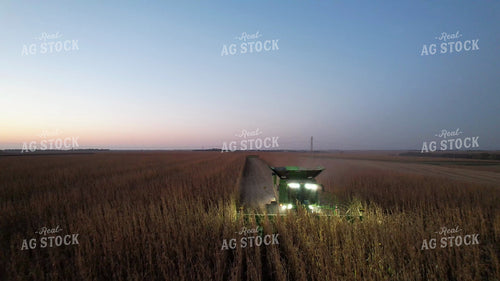 Aerial of Bin Site at Night 65479