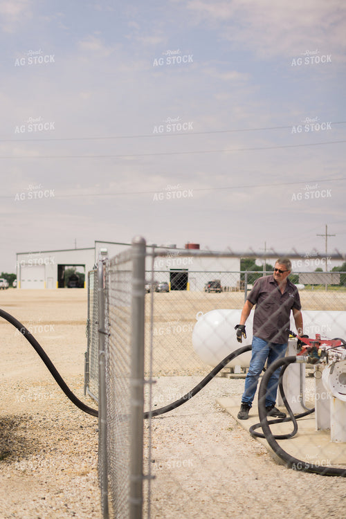 Retailer Filling Propane Truck 8047
