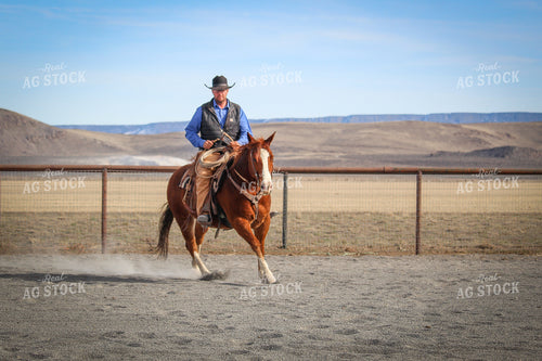 Male Rancher on Horse 78037