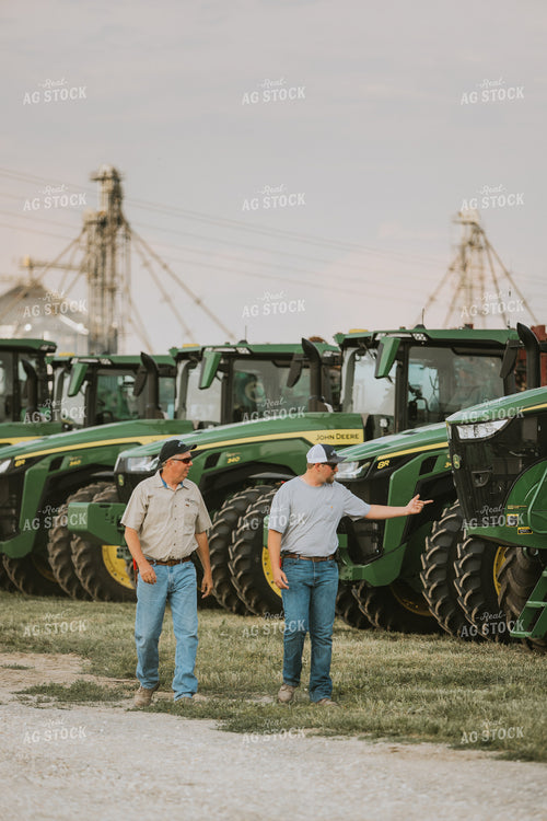 Farmers Walking in Farmyard 7766