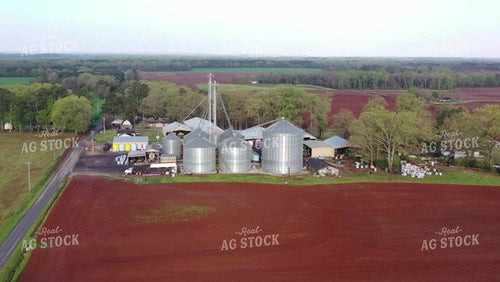 Aerial of Farmstead and Red Soil 79453