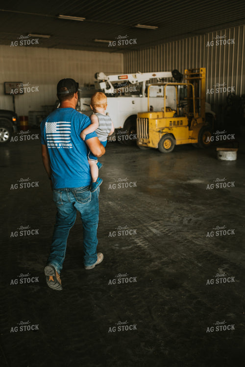Farmer and Farm Kid in Farm Shop 6197
