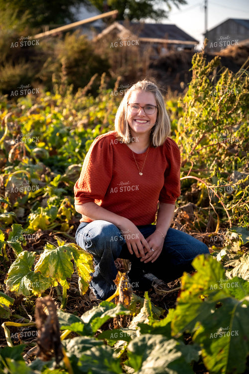 Farmer in Pumpkin Patch 115857