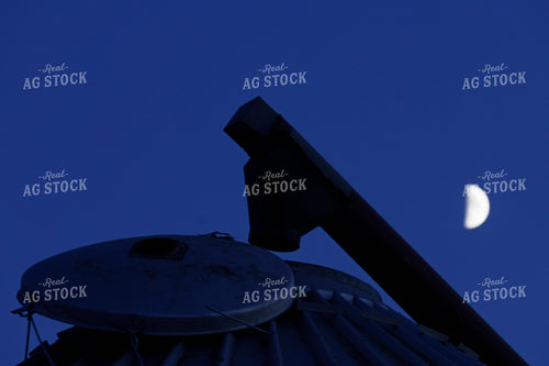 Grain Bins at Night 129165