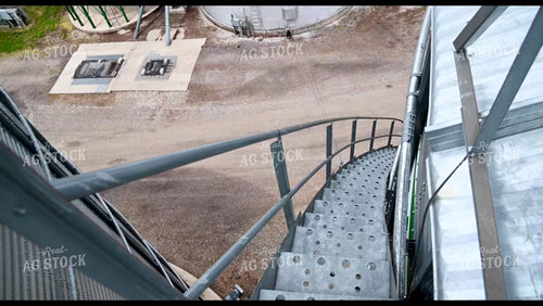 Farmer Climbing Grain Bin - 310