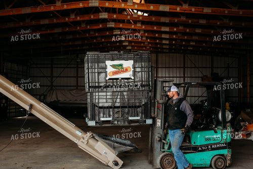Farmer Loading Up Seed 133039