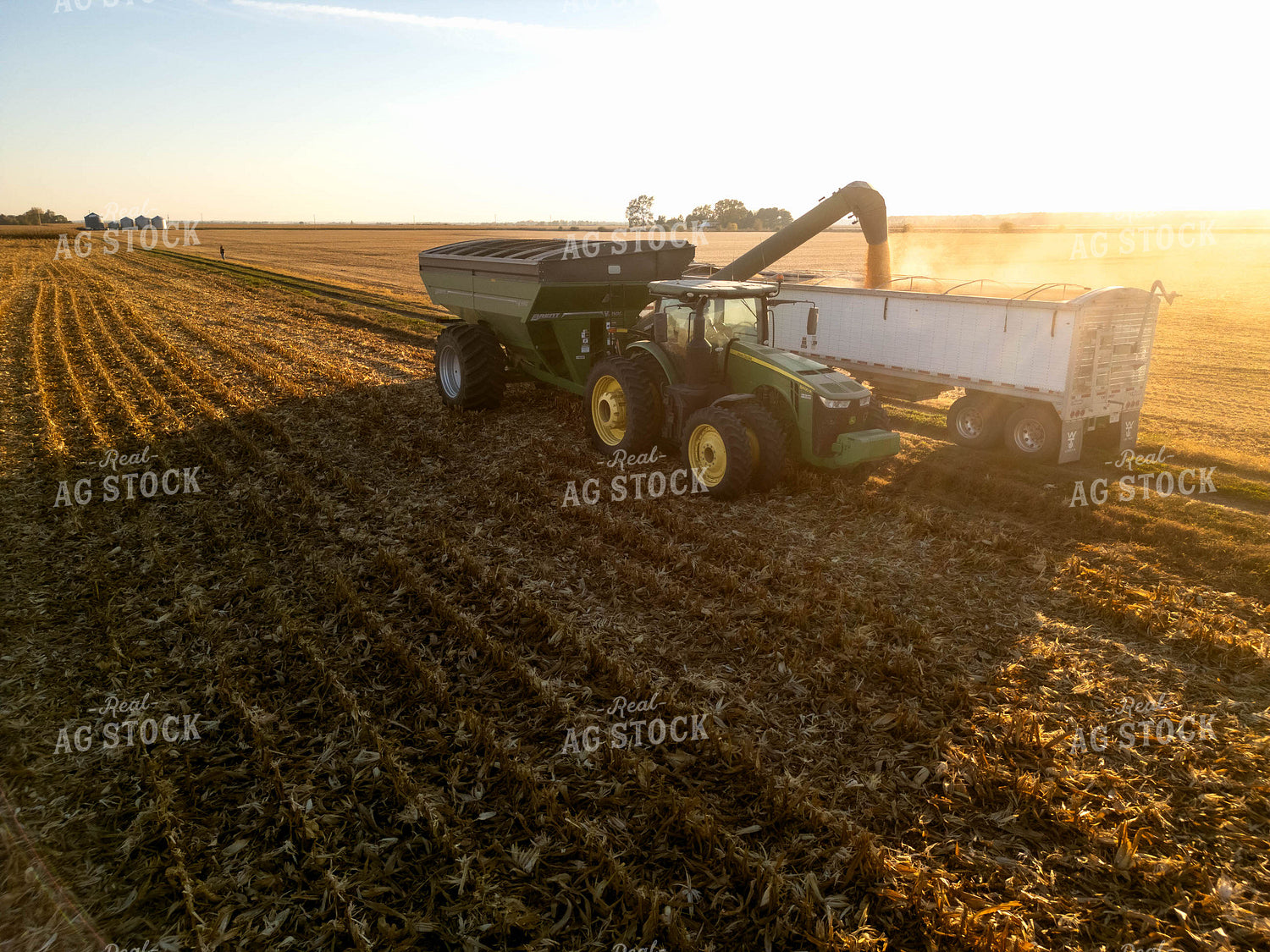 Aerial of Corn Harvest 115572
