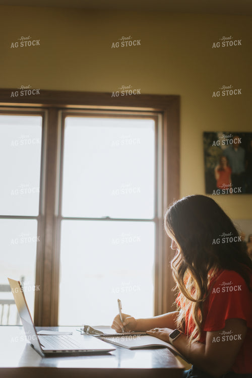 Female Farmer on Computer 8105
