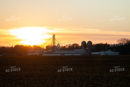 Farm Landscape at Sunset 157265