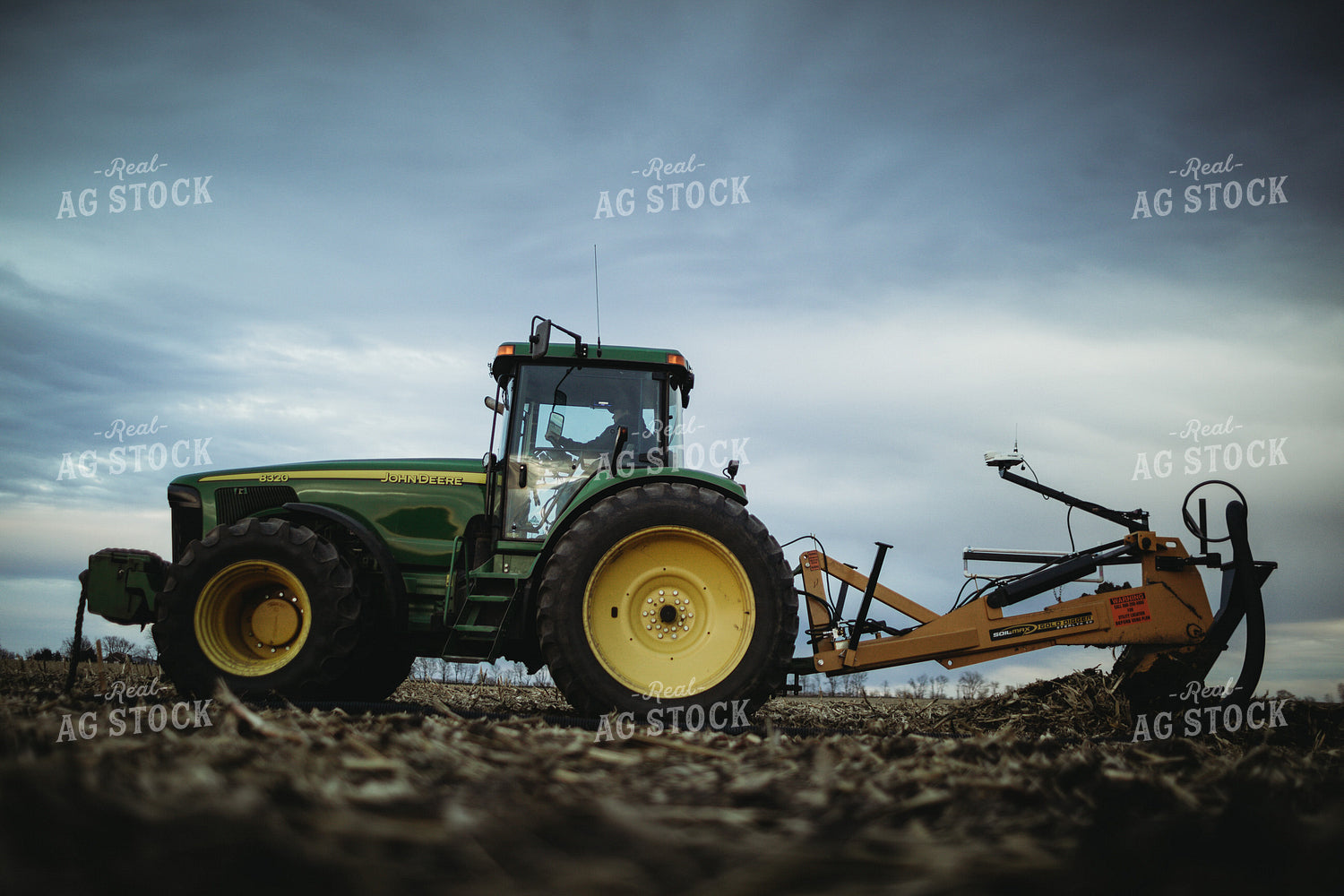 Tiling a Field with a Tile Plow 3685