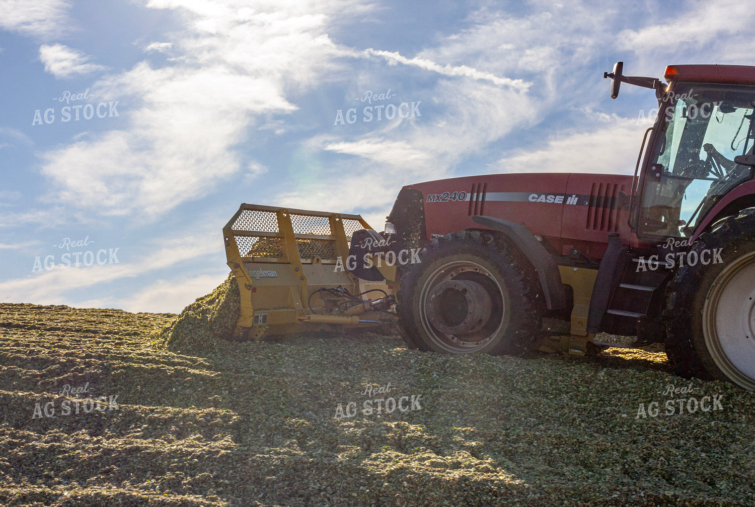 Piling Corn Silage 132095