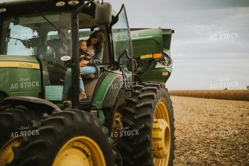 Farm Family in Tractor 6664