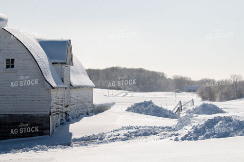 Snow Covered Farmyard 157119