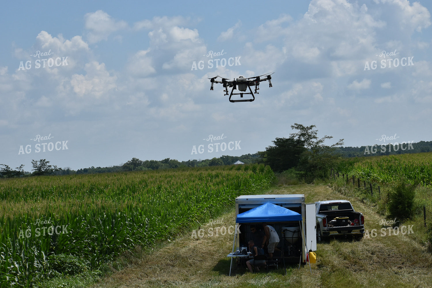 Drone Sprayer Above Tent 84098
