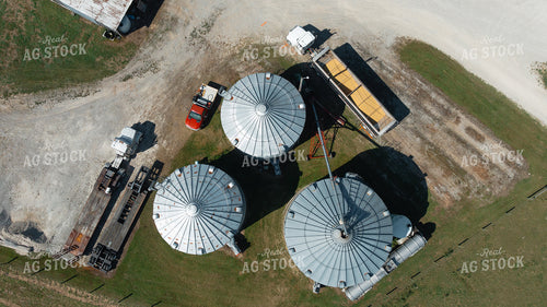 Unloading at Grain Bins 52996