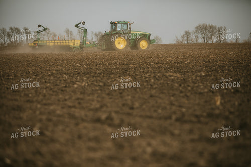 Planting with Tractor and Planter 5478