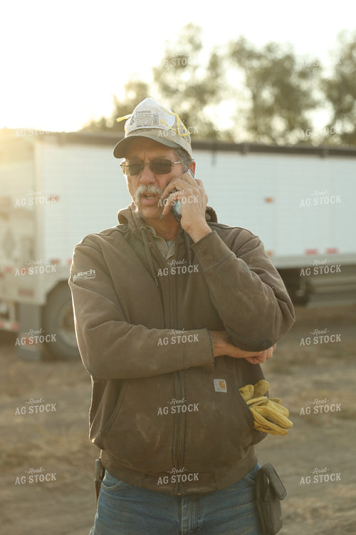Farmer Talking on Phone 114102