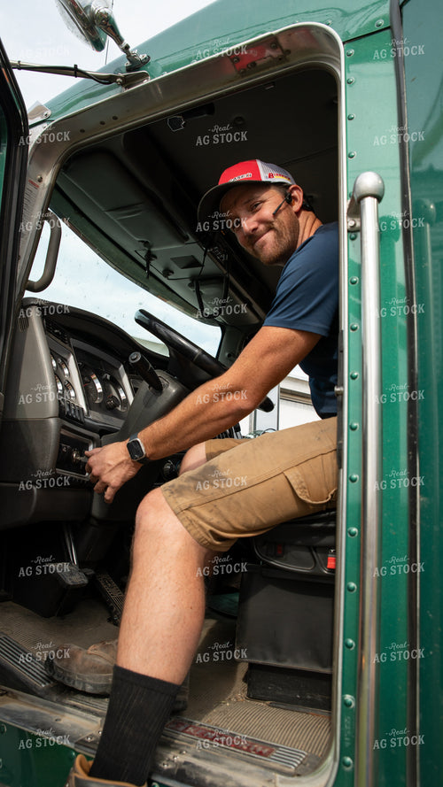 Farmer in Semi Truck 26263