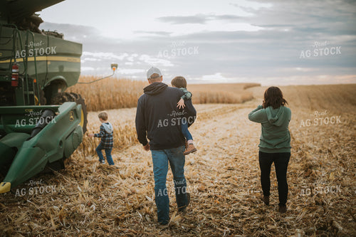 Farm Family in Corn Field 6942