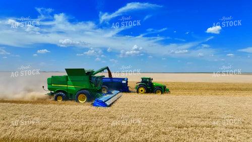 Aerial of Wheat Harvest 199072