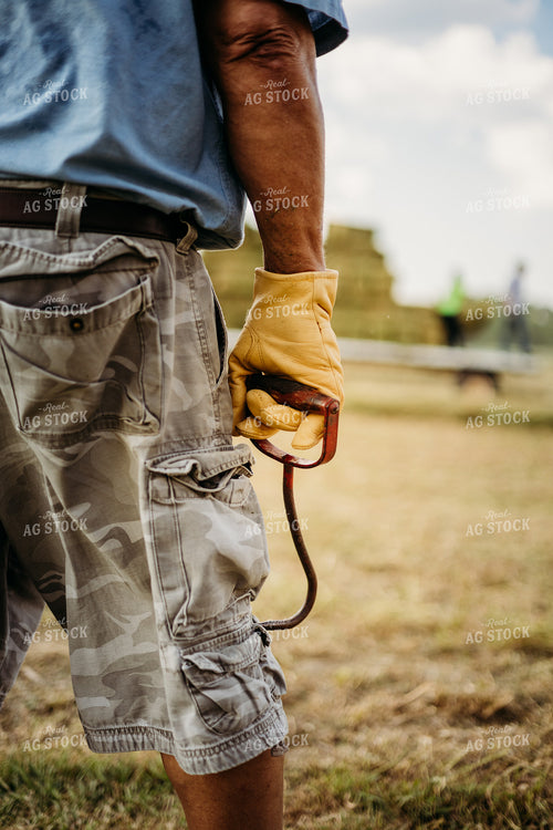 Baling Square Hay Bales 281044