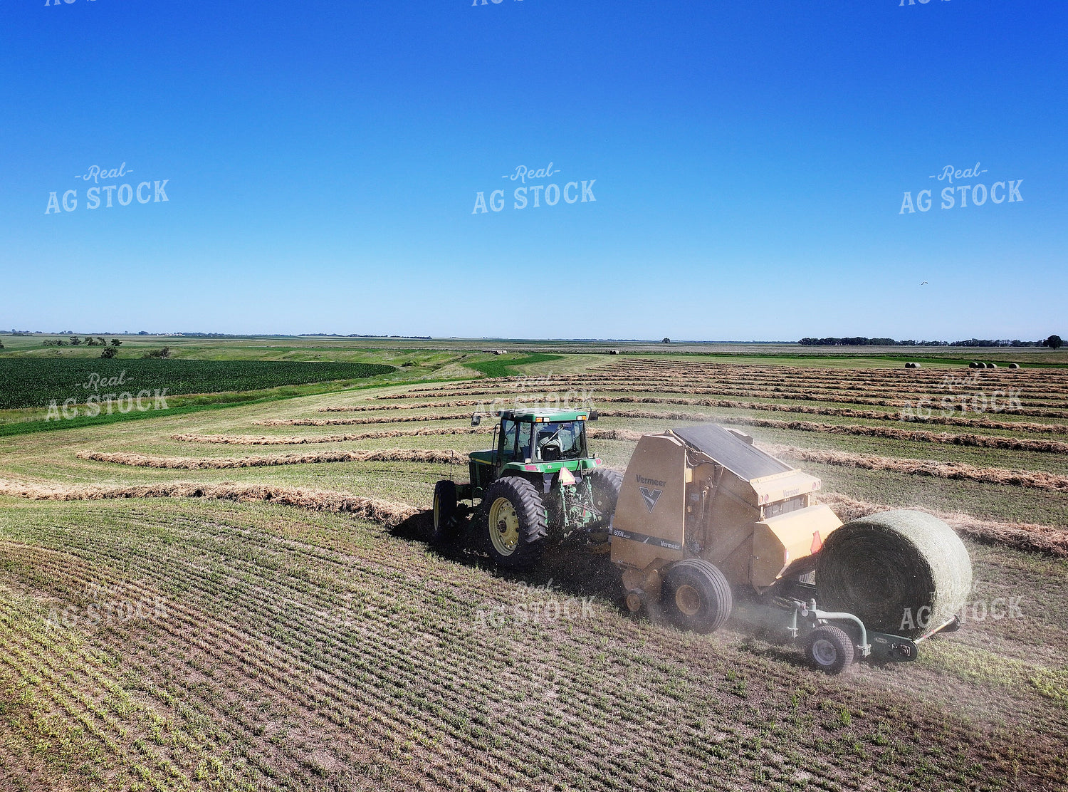 Aerial of Baling Hay 141328